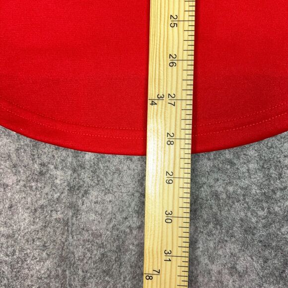 Nike Womens Jersey Extra Small Red White Softball Button Short Sleeve Black NWT - Picture 7 of 8